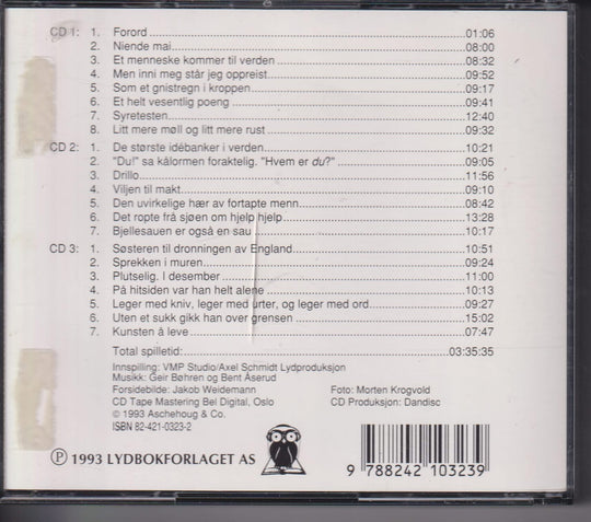 Jan Vincents Johannessen og Jakob Weidemann. Kunsten å leve. Lydbok på 3 CD.