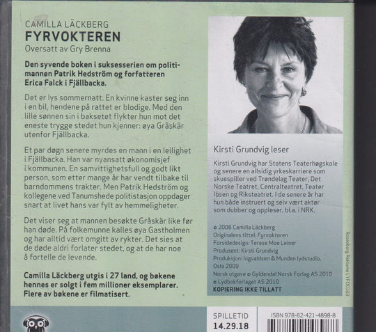 Camilla Läckberg. Fyrvokteren. Lydbok på CD.