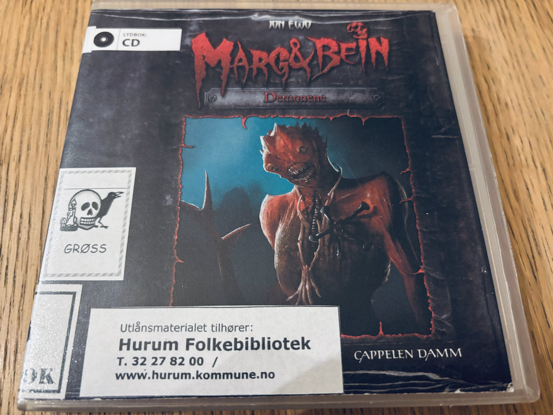 Jon Ewo. 2010. Marg & Bein: Demonene. Lydbok på CD (fra bibliotek, pene disker).