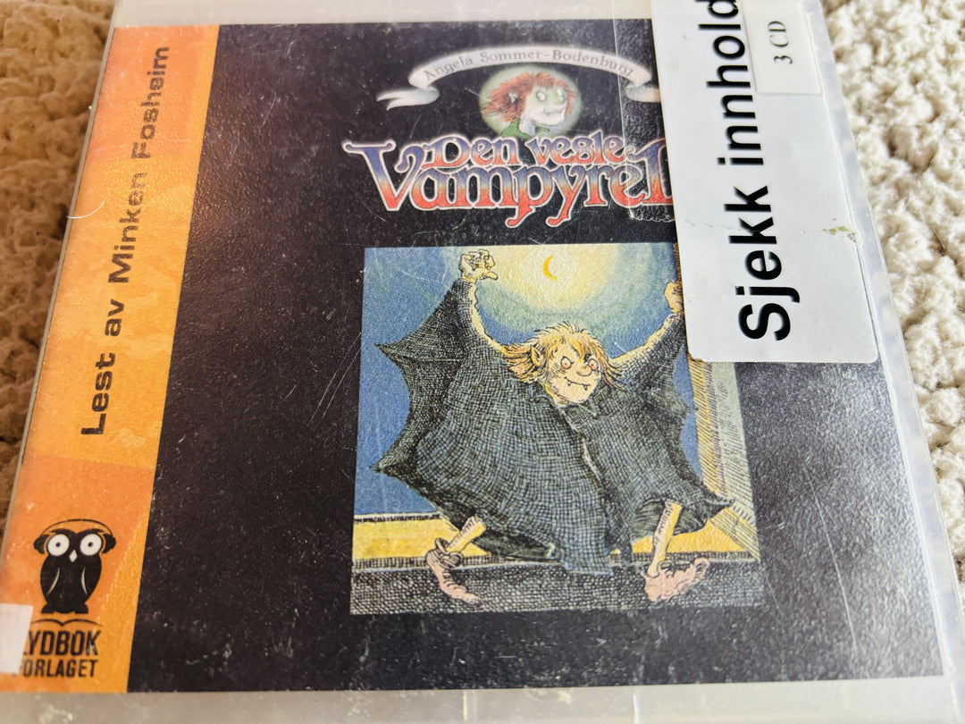 Angela Sommer-Bodenburg. 2006. Den vesle vampyren. Lydbok på CD (fra bibliotek, pene disker).