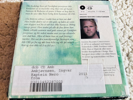 Kaptein Nero, Ingvar Ambjørnsen (2003). Lydbok på CD (fra bibliotek, pene disker).