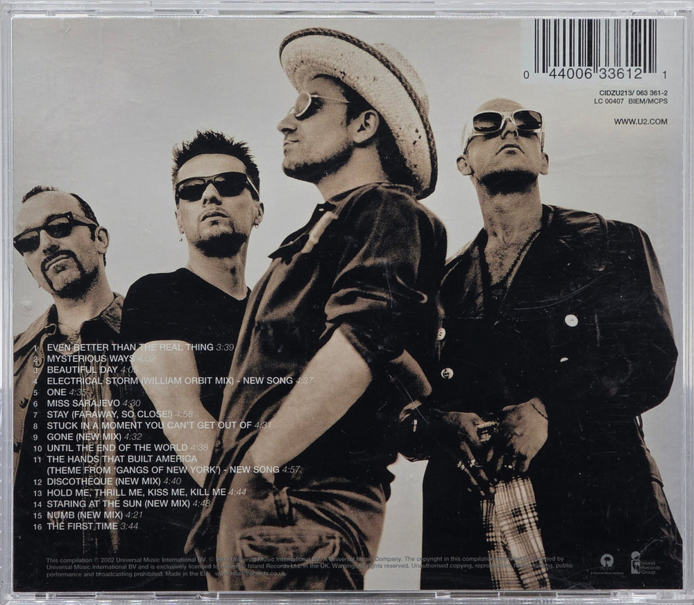 U2. The Best of 1990–2000. 2002 . Musikk-CD.