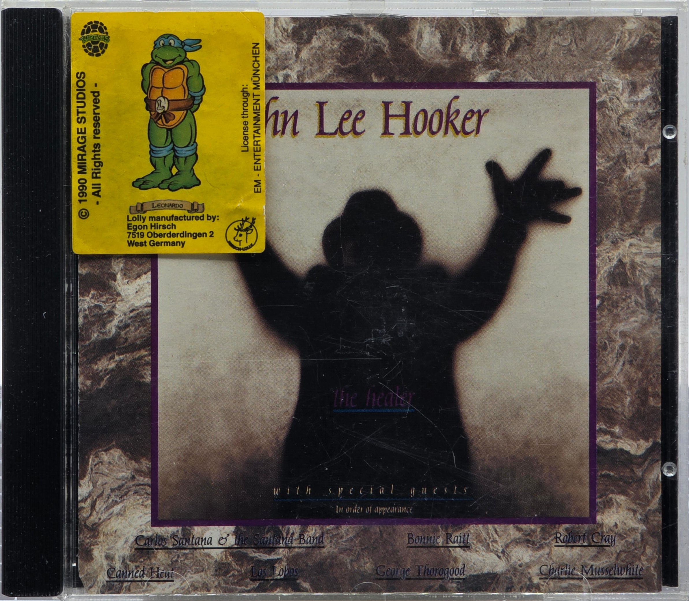 John Lee Hooker. The Healer. 1989 . Musikk-CD.