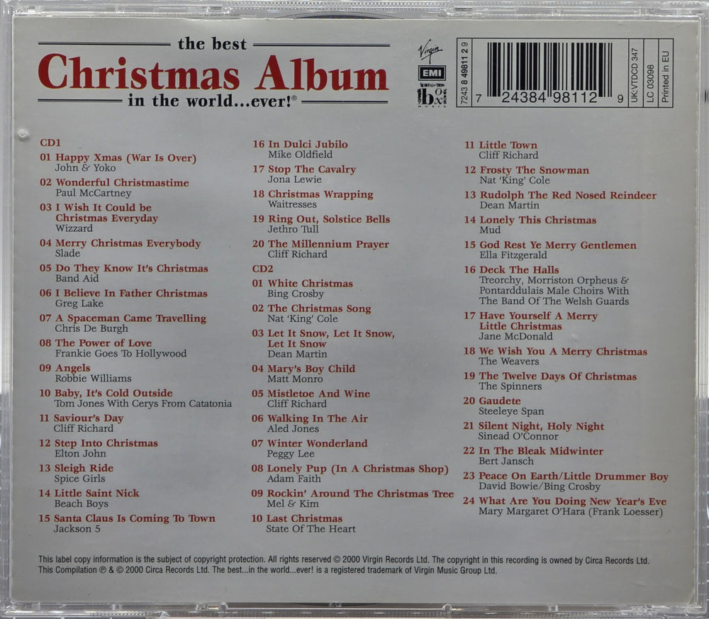 Various Artists. The Best Christmas Album in the World… Ever! New Edition. 2000 . Musikk-CD.