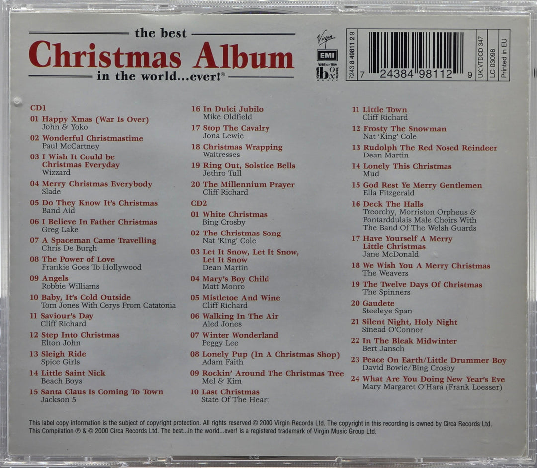 Various Artists. The Best Christmas Album in the World… Ever! New Edition. 2000 . Musikk-CD.