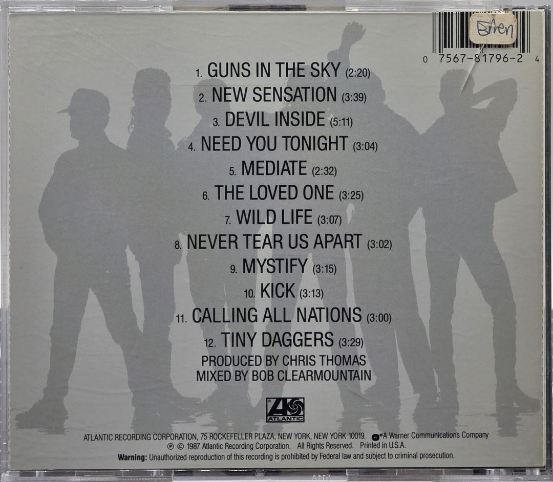 INXS. Kick. 1987 . Musikk-CD.