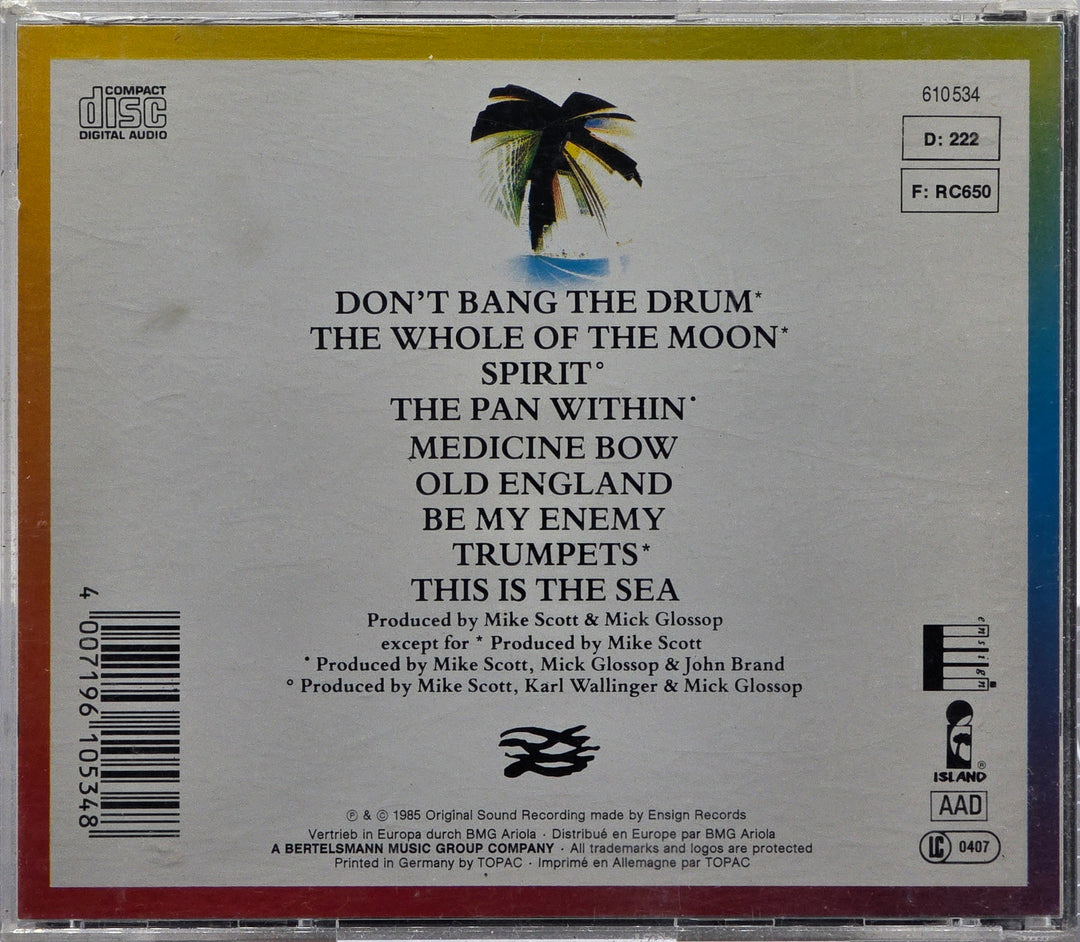 The Waterboys. This Is the Sea. 1985. Musikk-CD.