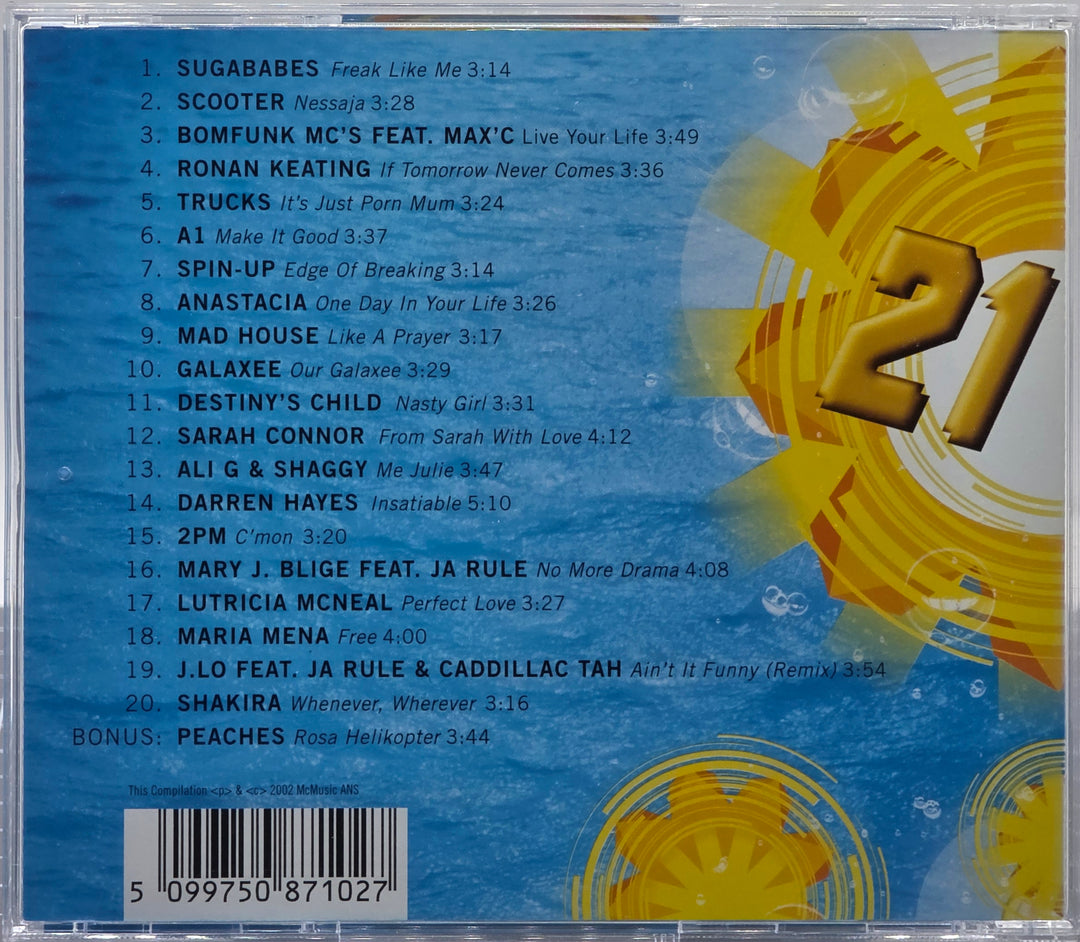 Diverse artister. McMusic 21. 2002. Musikk-CD.