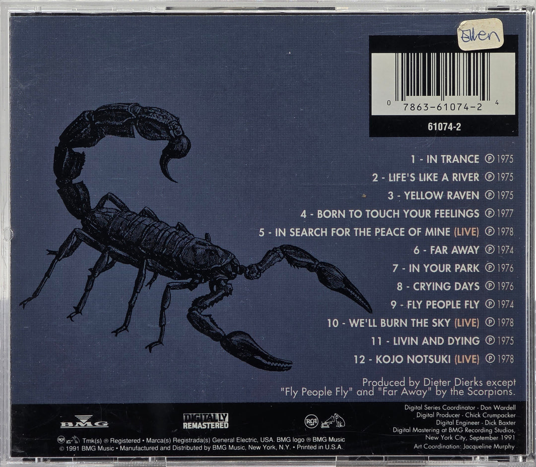 Scorpions, Hot & Slow: The Best of the Ballads, 1991. Musikk-CD.