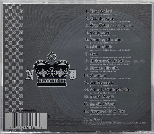 No Doubt. The Singles 1992-2003. 2003. Musikk-CD.