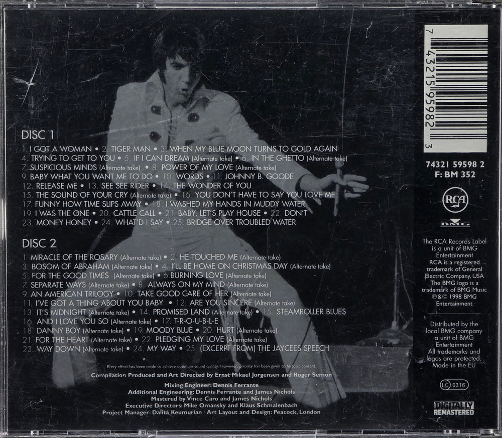 Elvis Presley. A Touch of Platinum Vol. 2. . Musikk-CD.