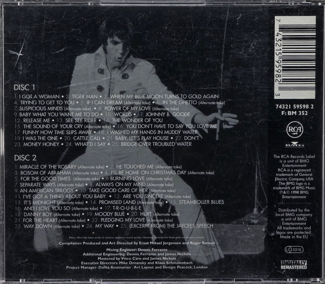 Elvis Presley. A Touch of Platinum Vol. 2. . Musikk-CD.