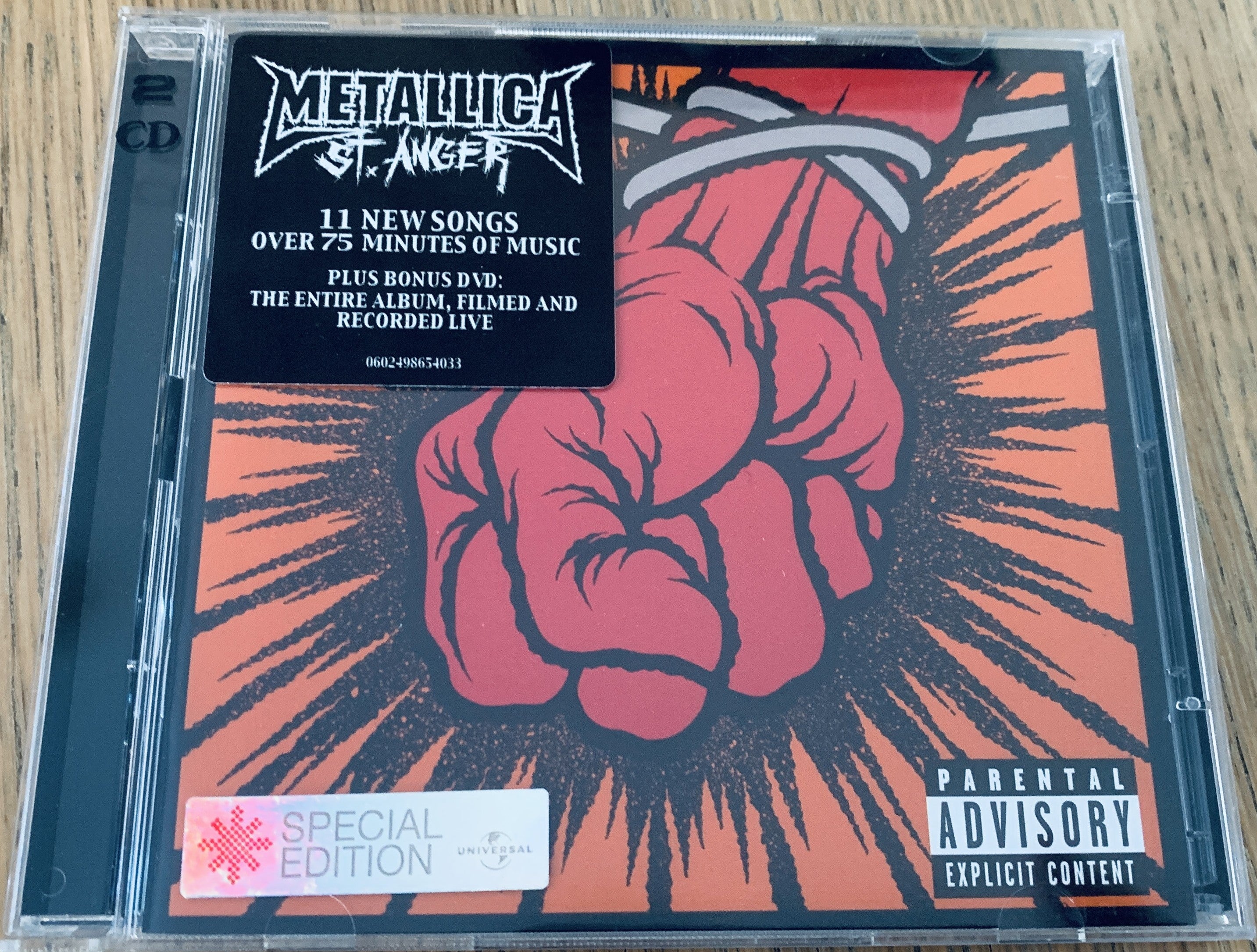 Metallica. St. Anger. 2003. Musikk-CD.