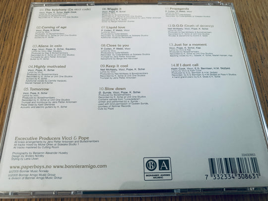 Paperboys, When Worlds Collide, 2005. Musikk-CD.