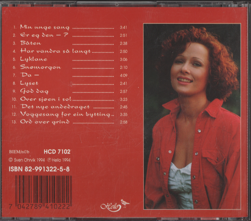 Veslemøy Solberg. 1990. Min unge sang. CD.