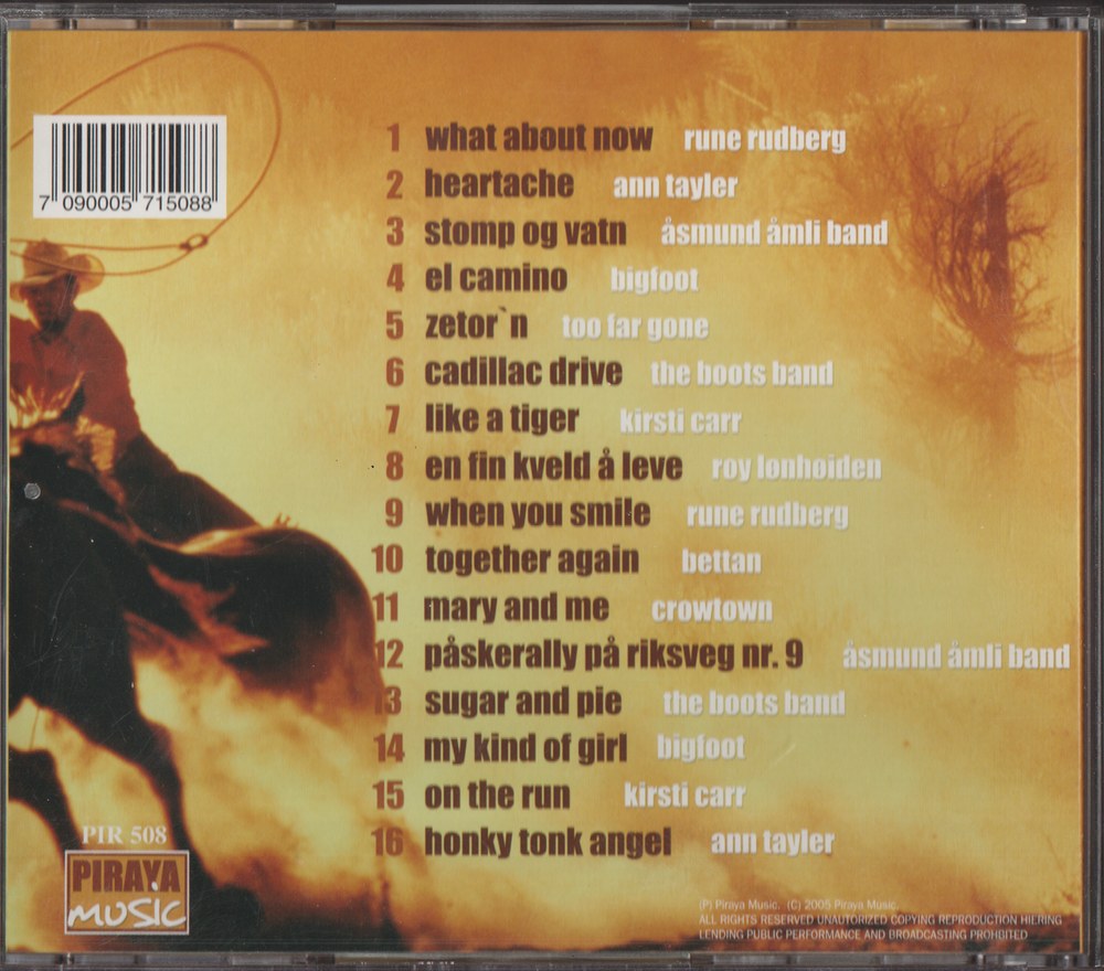 Diverse artister, 2005, That’s Hillbilly - det beste av norsk country. CD.