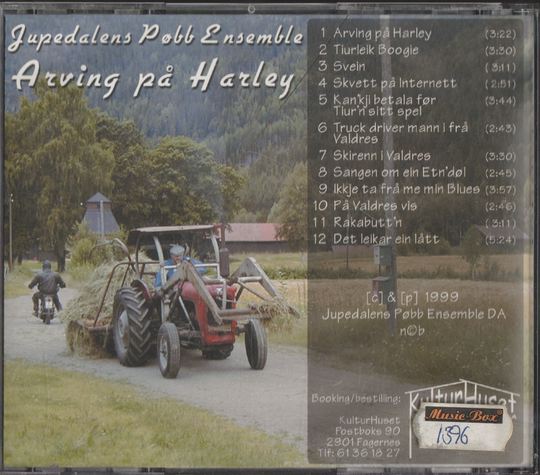 Jupedalens Pøbb Ensemble, 2002, Arving på Harley. CD.