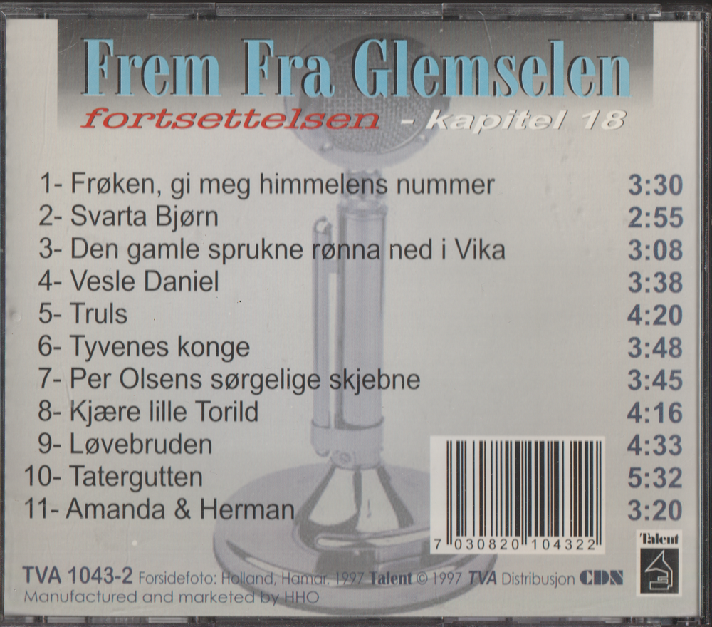 Rita Engebretsen & Helge Borglund. 2000. Frem fra glemselen – Fortsettelsen kapittel 18. CD.