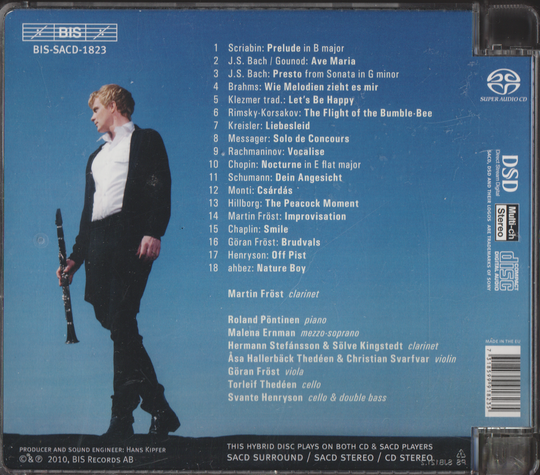 BIS Artists (klarinett solo). 2010. Klarinettverk (BIS SACD 1823). CD.