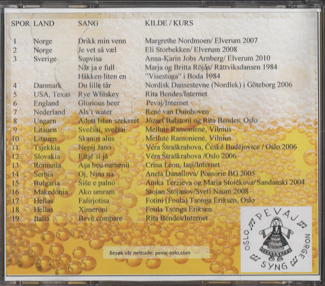 Skål med. 2014. Skål med – På tvers. CD.