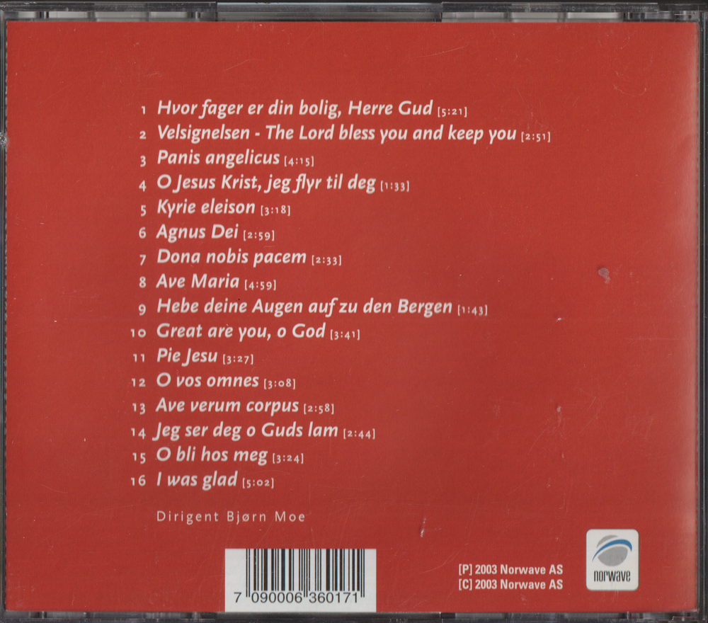 Nidarosdomens Guttekor, 2003, Evige øyeblikk. CD.