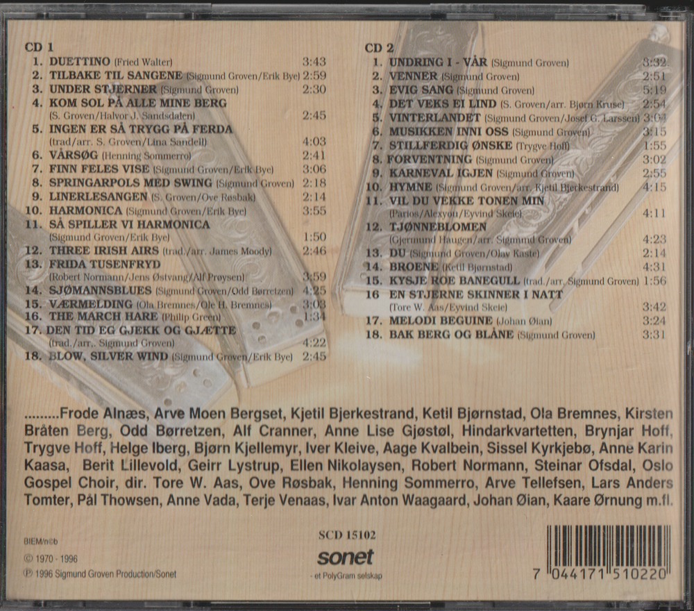 Sigmund Groven. 1996. I godt lag – med venner. CD.
