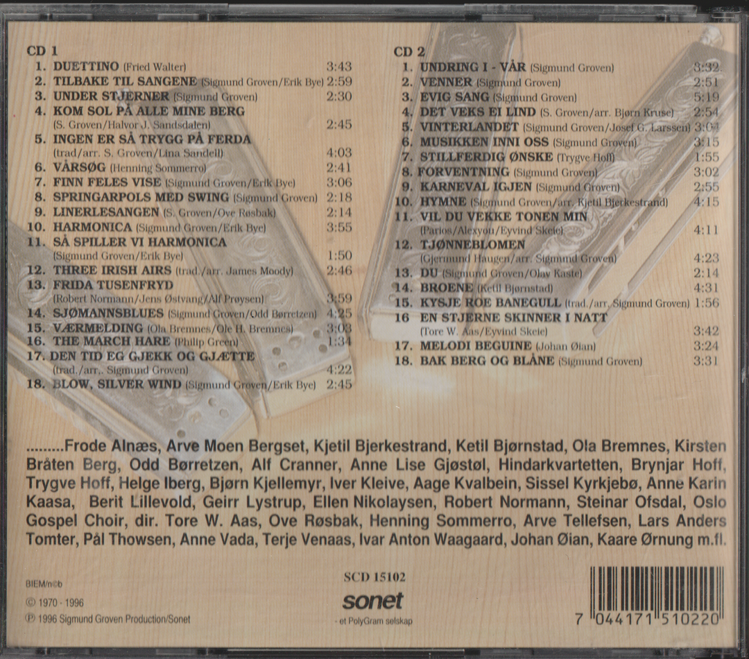 Sigmund Groven. 1996. I godt lag – med venner. CD.