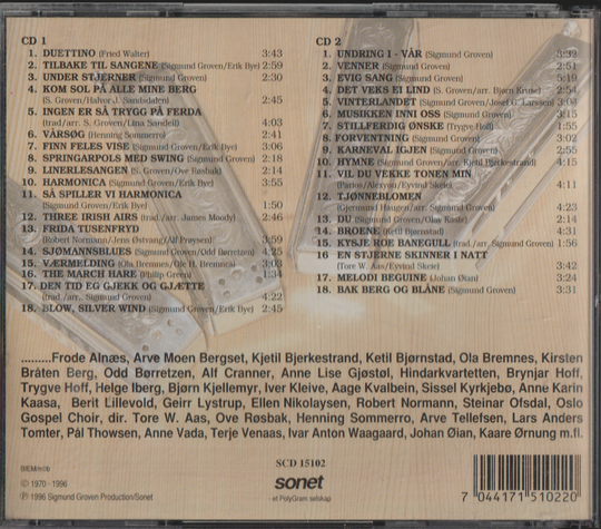 Sigmund Groven. 1996. I godt lag – med venner. CD.