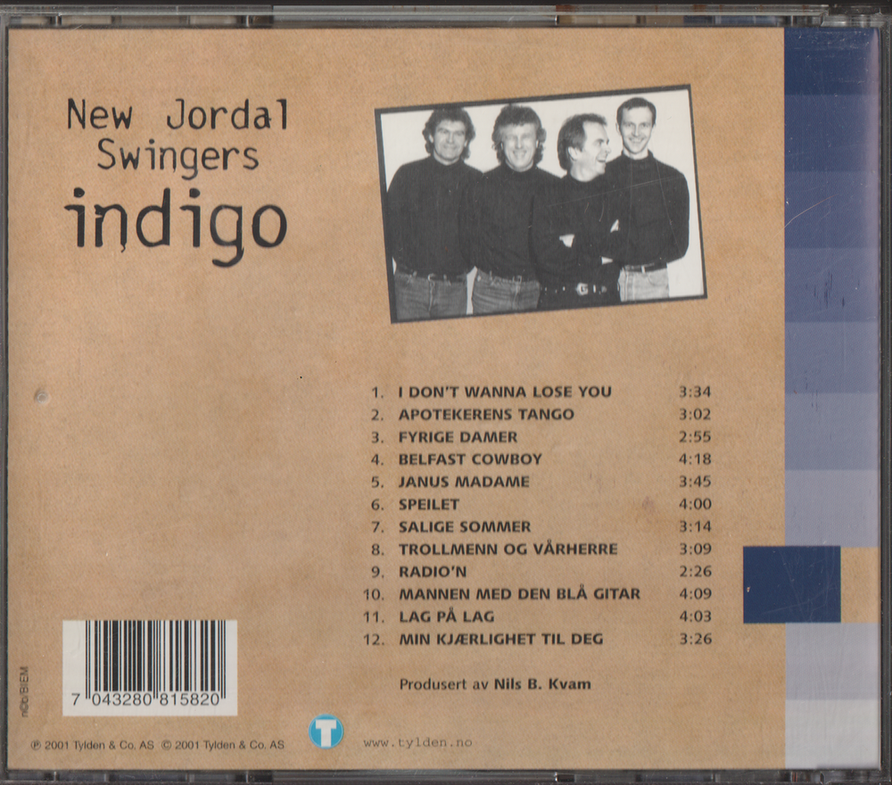 New Jordal Swingers. 1997. Indigo. CD.