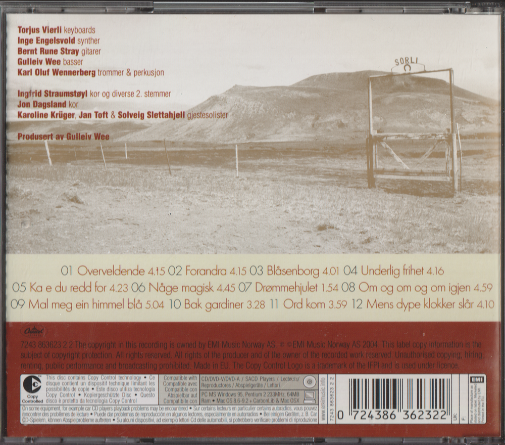 Sigvart Dagsland, 2003, Underlig frihet. CD.
