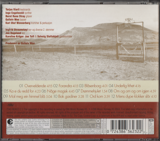 Sigvart Dagsland, 2003, Underlig frihet. CD.