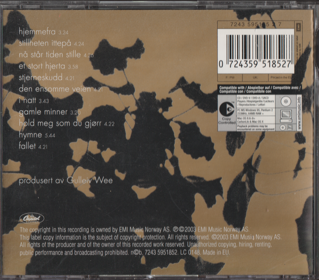 Sigvart Dagsland, 2004, Hjemmefra. CD.