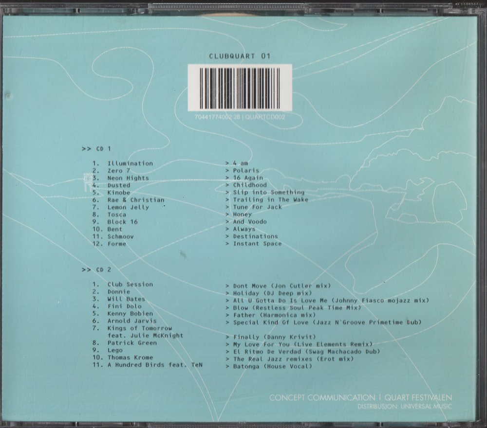 Various Artists. 2004. Quartoi Club – Presentert av Peer (2CD). CD.
