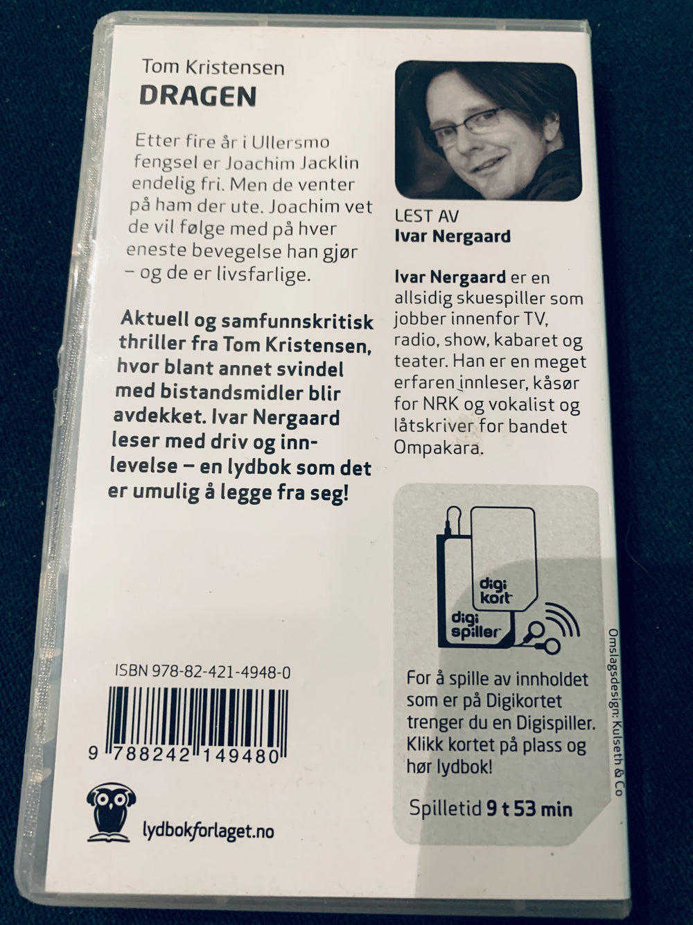 Tom Kristensen. Dragen. Lydbok på digikort.