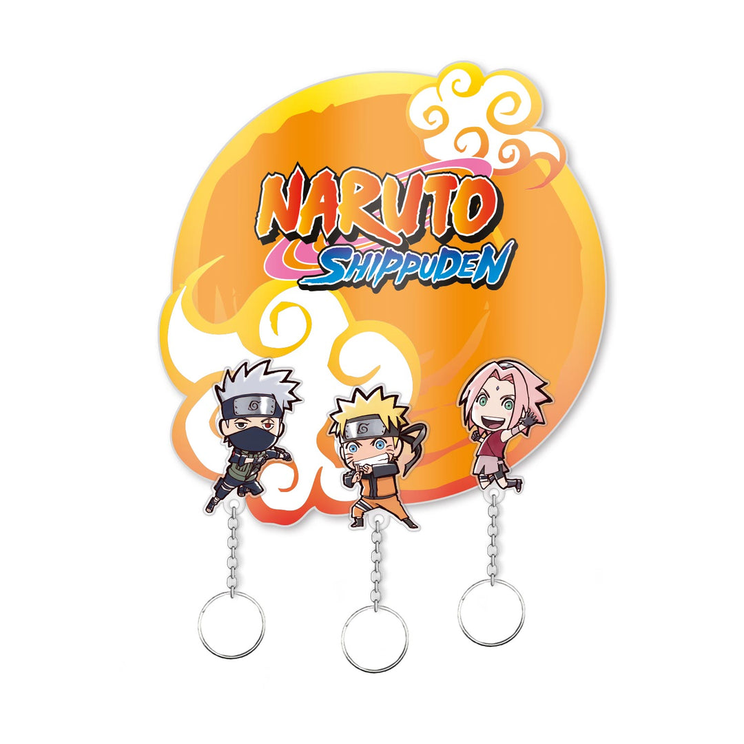 NARUTO - Wall Key Holder with 3 Keyrings