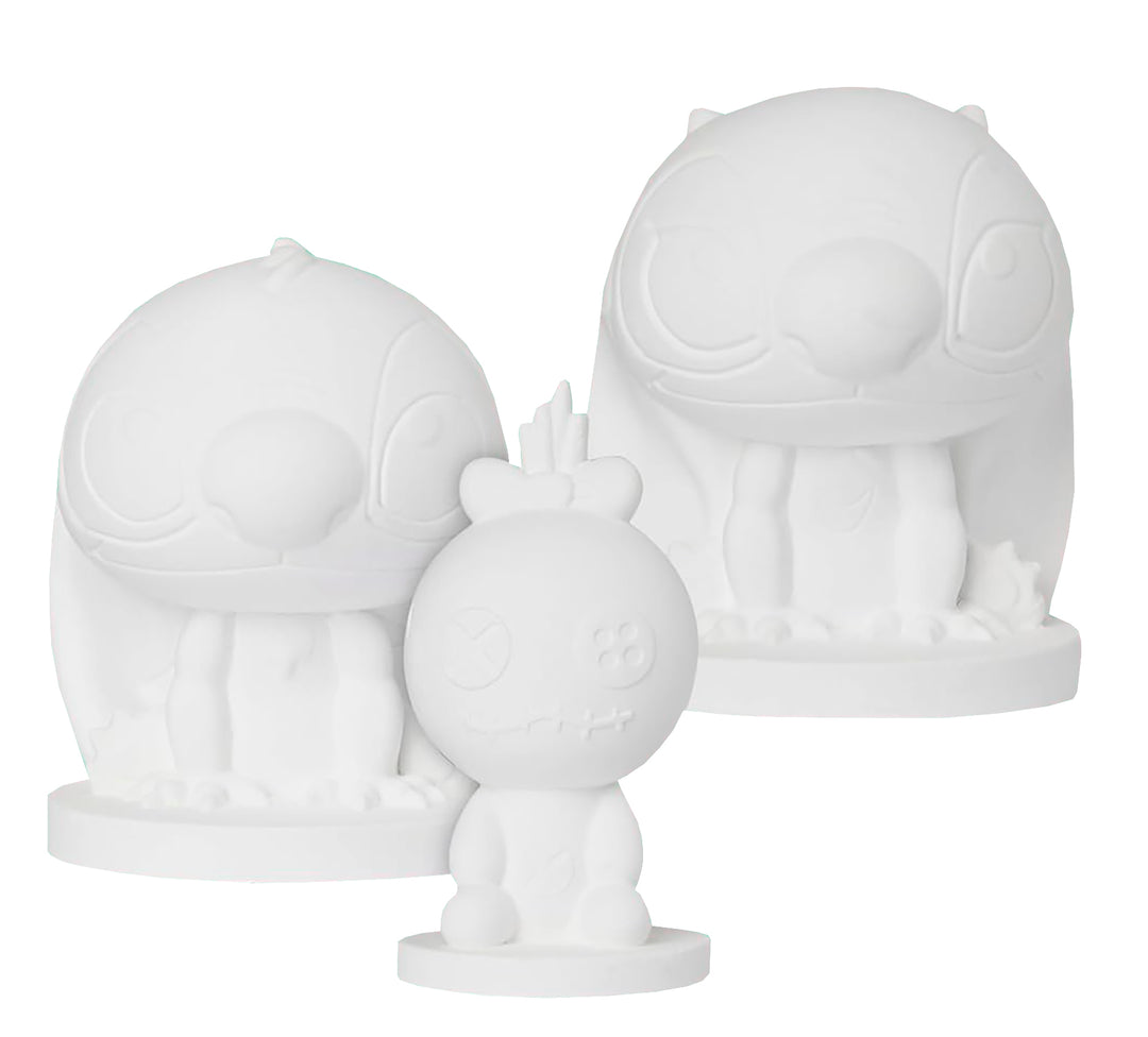 STITCH & ANGEL & SCRUMP - Set of 3 Figures to Paint