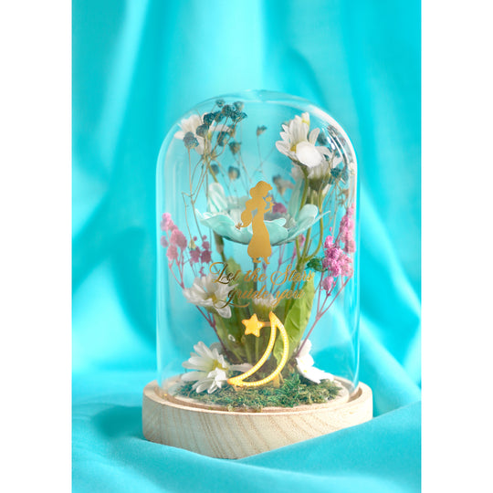 DISNEY PRINCESS - Jasmine - Floral Cloche with a Neon Light