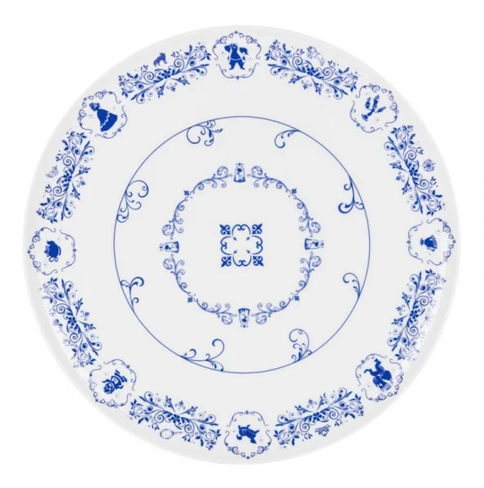 DISNEY - BEAUTY & THE BEAST - Round Cake Dish 'Porcelain'