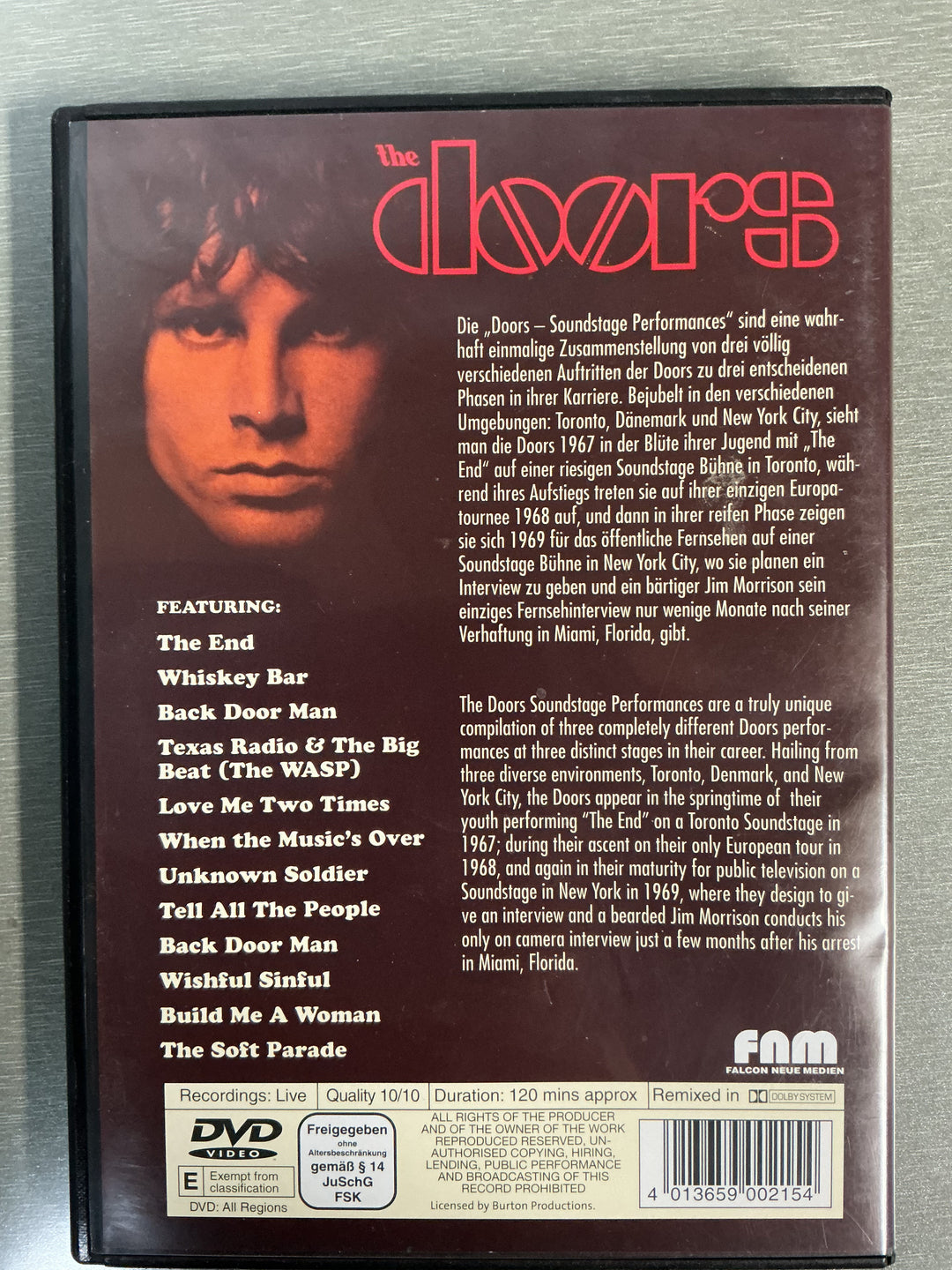 The Doors. DVD.