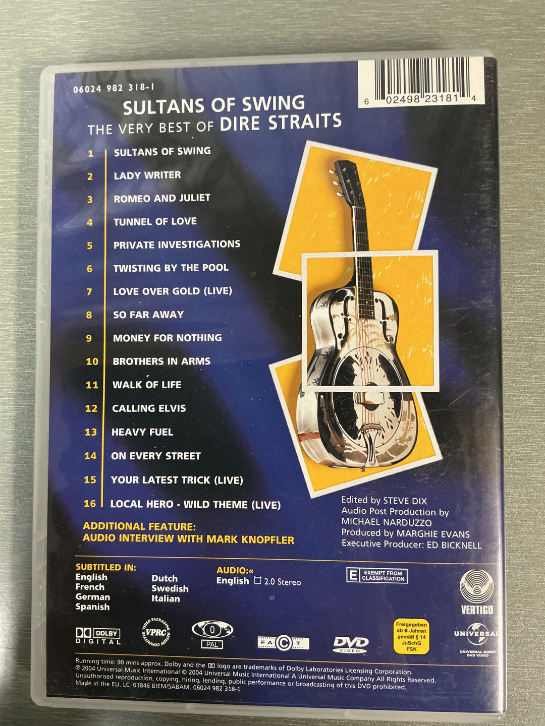 Sultans of Swing: The Very Best of Dire Straits. 1998. DVD.