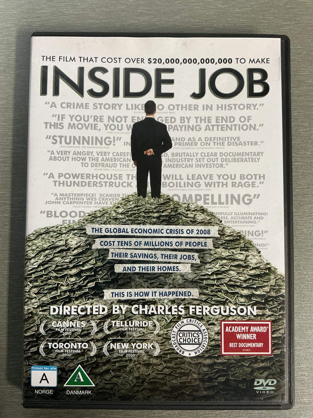 Inside Job (2010). DVD.