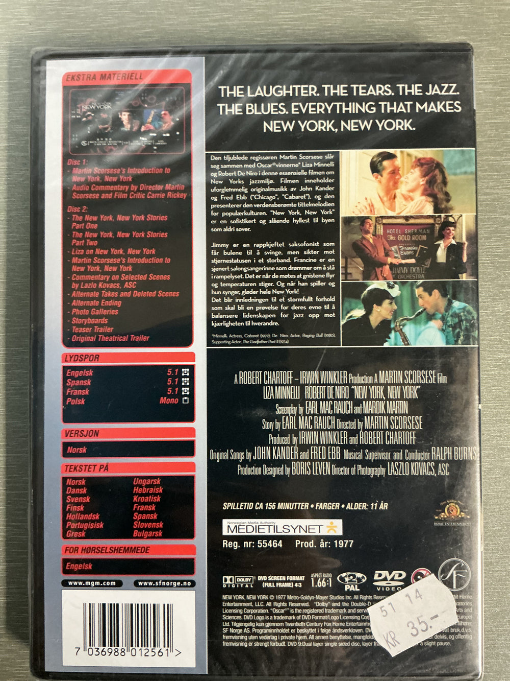 New York, New York (1977). DVD.
