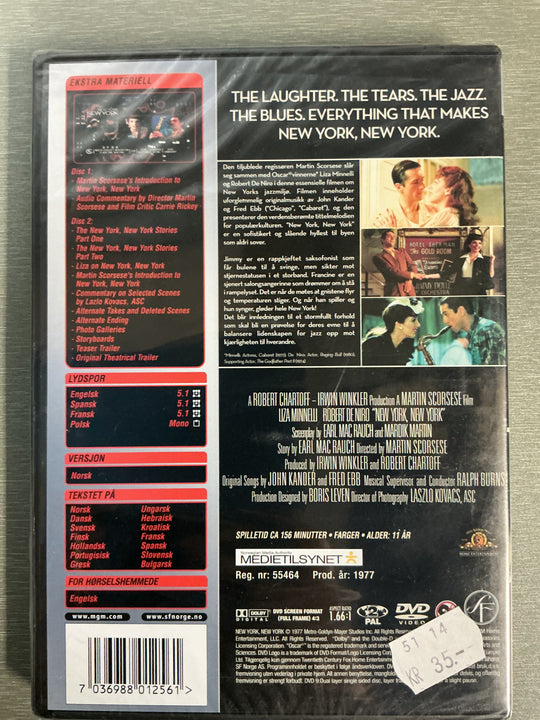 New York, New York (1977). DVD.