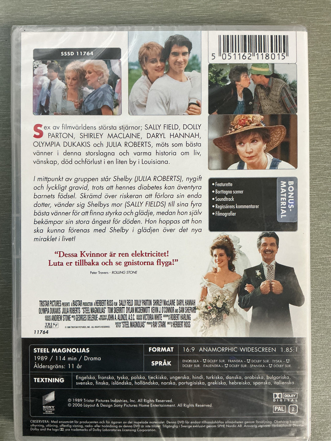 Blomster av stål (Steel Magnolias). 1989. DVD.