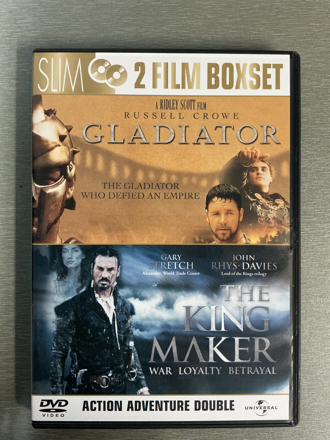 Gladiator / The King Maker. DVD.