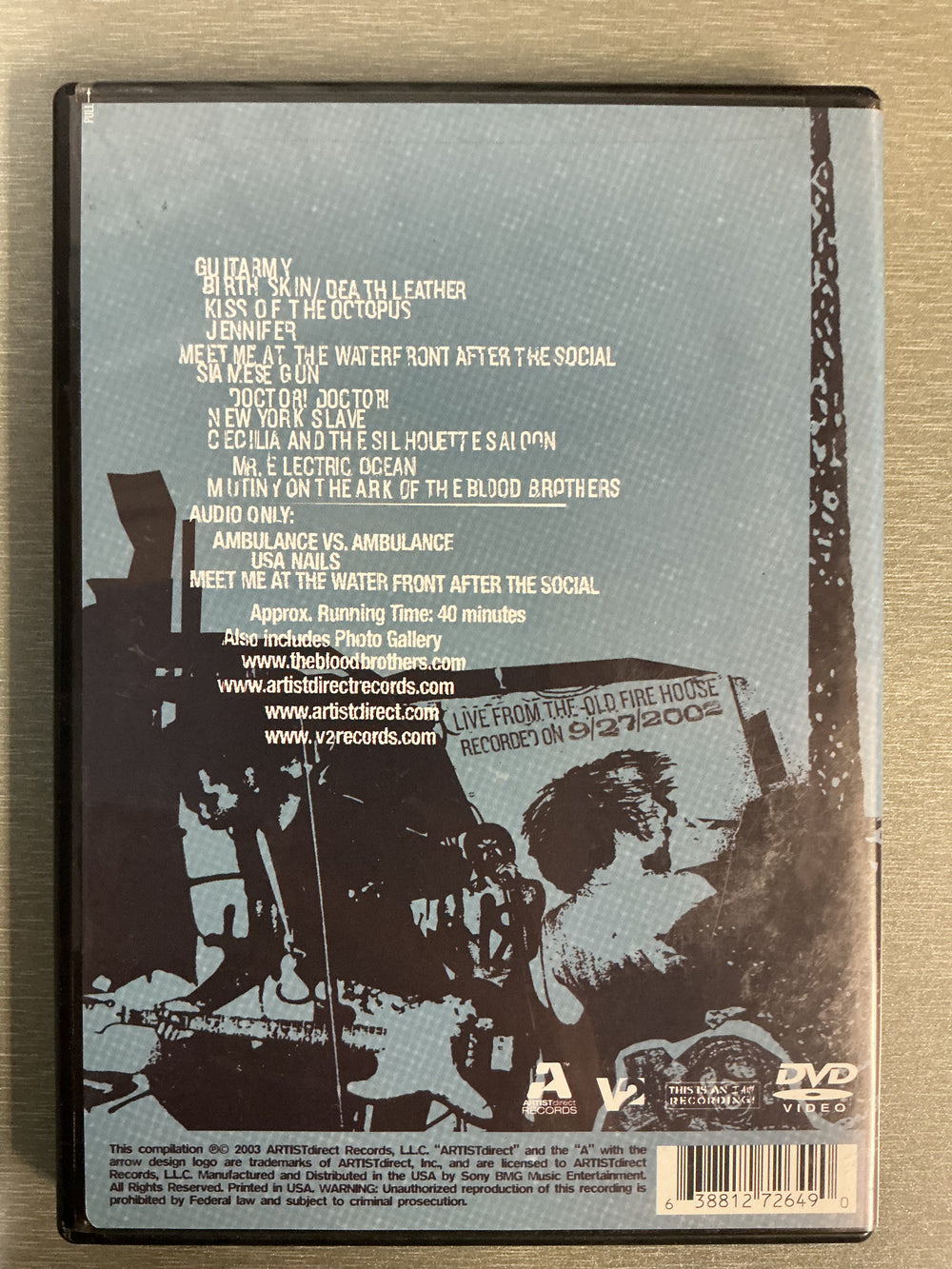 Junglerulez Live: The Blood Brothers. DVD.
