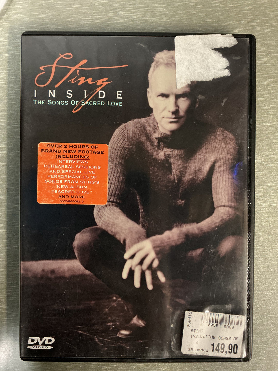 Sting: Inside – The Songs of Sacred Love. DVD.