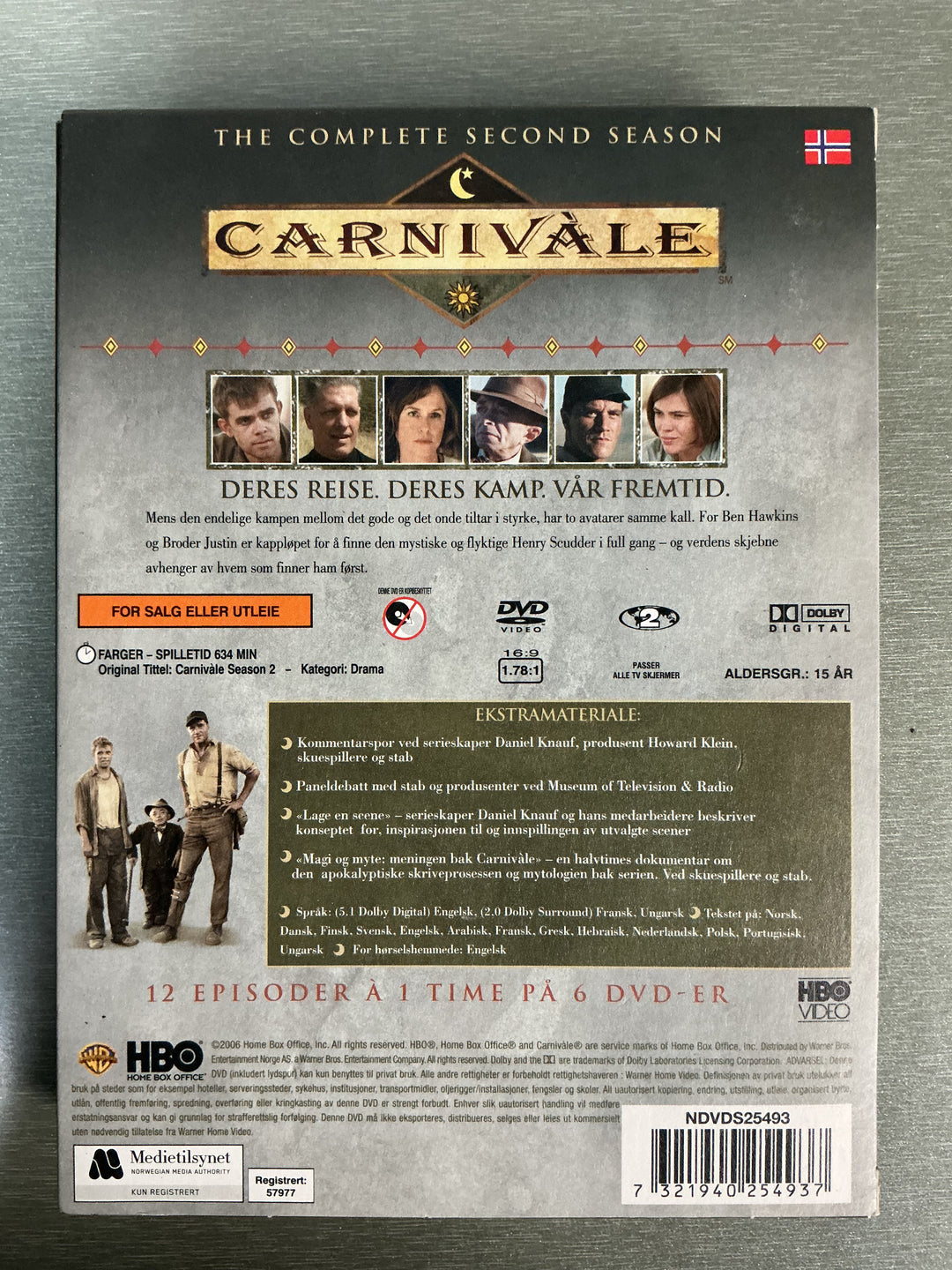 Carnivàle: The Complete Second Season, 2005. DVD.