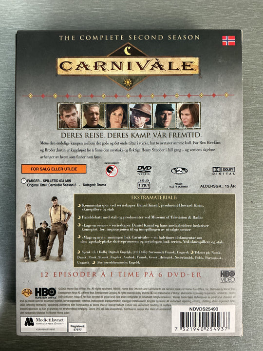 Carnivàle: The Complete Second Season, 2005. DVD.