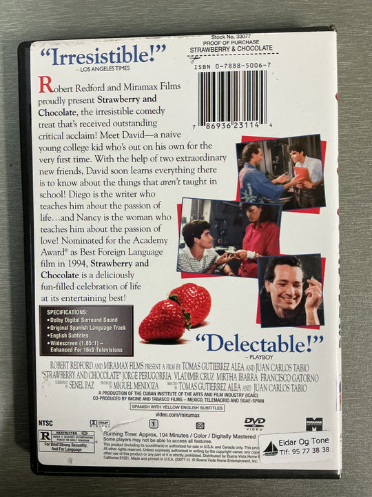 Strawberry & Chocolate. 1993. DVD.